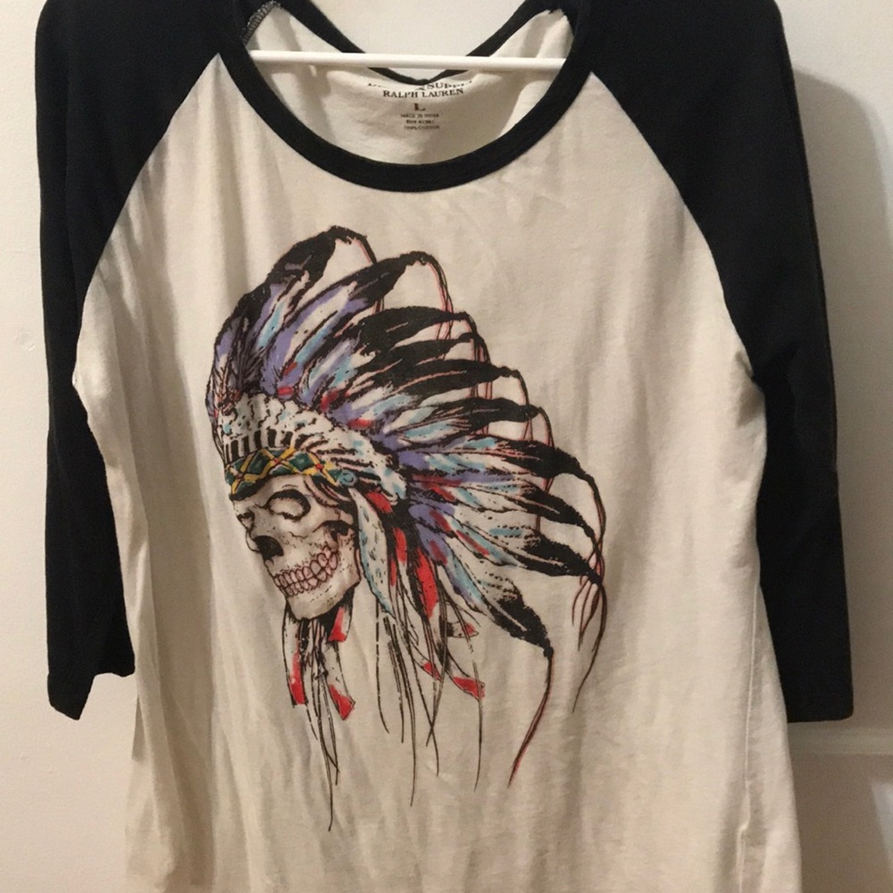 Size large Ralph Lauren baseball tee